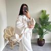 European & American Women's Autumn 2025 Lazy Style Long Dress Sweater Two-Piece Set