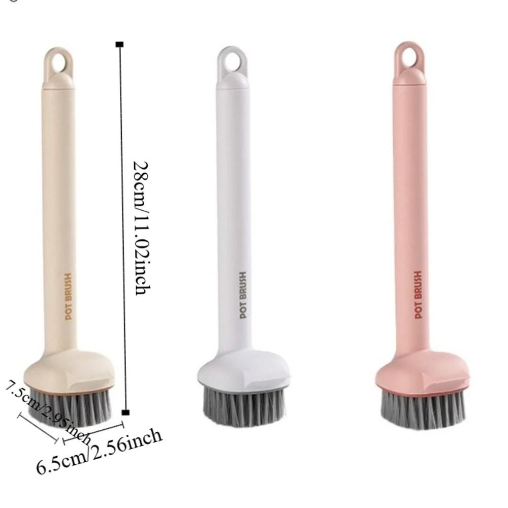 Stain Removal Pot Cleaning Brush Blind Spots Free Scrub Brush Portable Dish Scrubber Brush  Camping