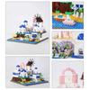 Moc 1272Pcs  Greek Santorini Island City Street View Building Model Assembly Diy Building Blocks Children'S Puzzle Toys