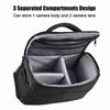Camera Bag Water Resistant Shockproof Photography DSLR Camera Shoulder Bag with Shoulder Strap Black