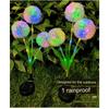 Solar Lights Garden Patio Decorative Lights Lawn Lights Garden Dandelion Small Night Light Landscape Ground Insert Color Light