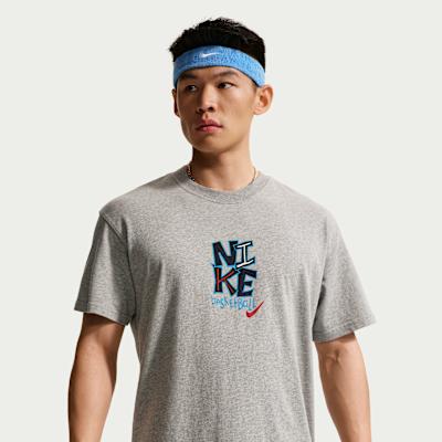 Nike T Shirts Men s Gray Crew Neck Moderate S