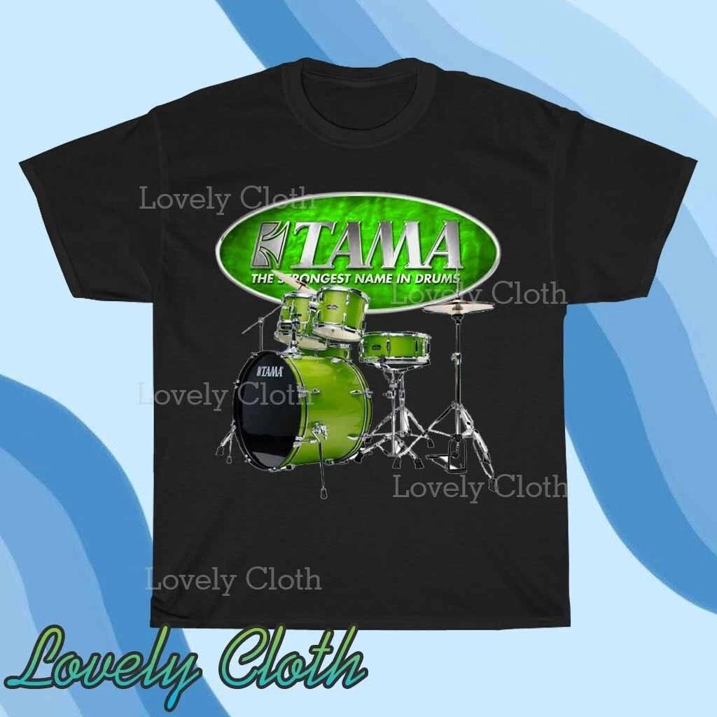 Футболка с черным логотипом Tama Drums Смешная Американский размер от S до 5XL Футболка 4XL