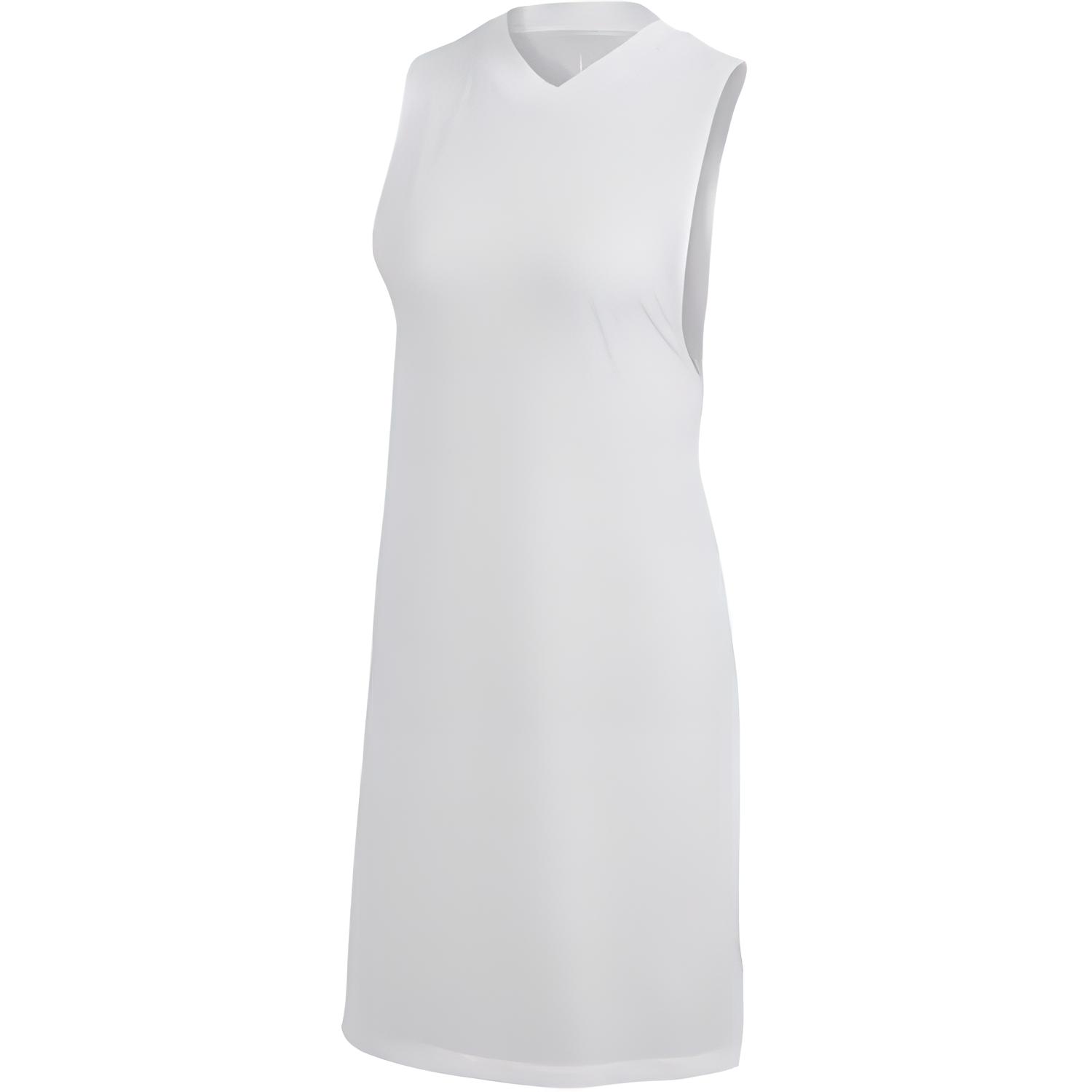 

Adidas X Fiorucci Collaboration винтажное однотонное платье без рукавов с V-образным вырезом женские платья белого цвета FL4140 M