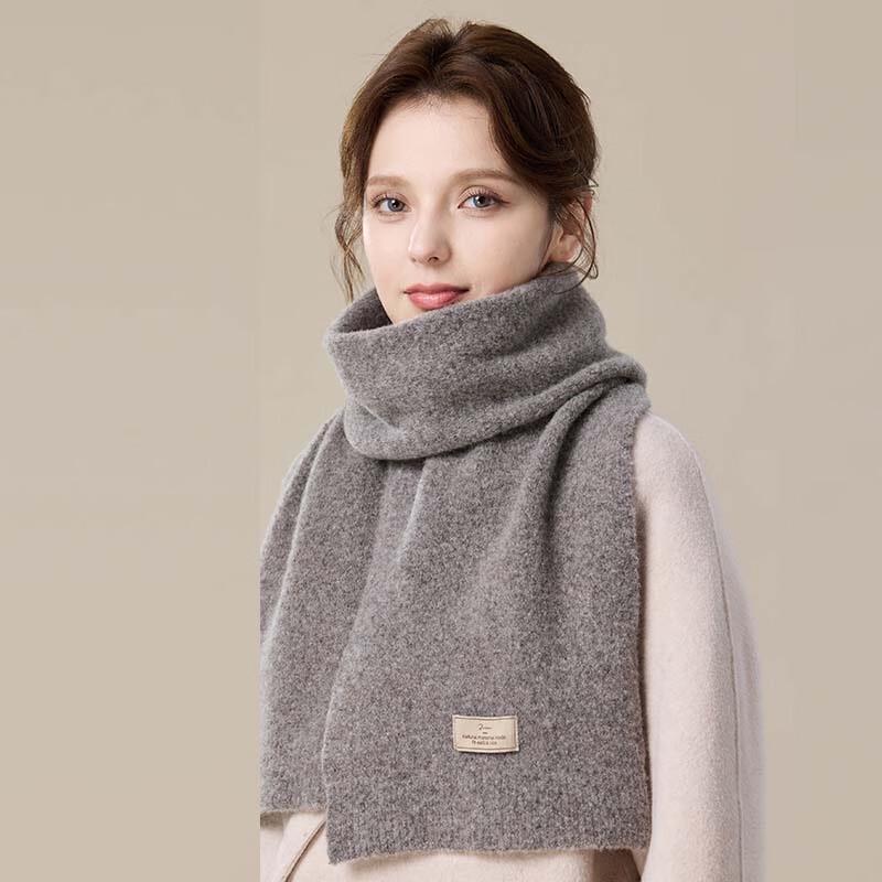 JIUMU Women's Autumn/Winter Wool Knitted Scarf