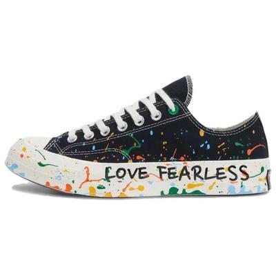 Roy Wang x Chuck 70 sapatos de lona baixos confortáveis e versáteis para homens e mulheres em preto