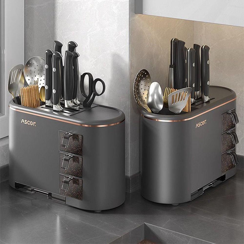 Large Capacity Chopstick Storage Rack Space Saving Utensil Drying Rack  Kitchen