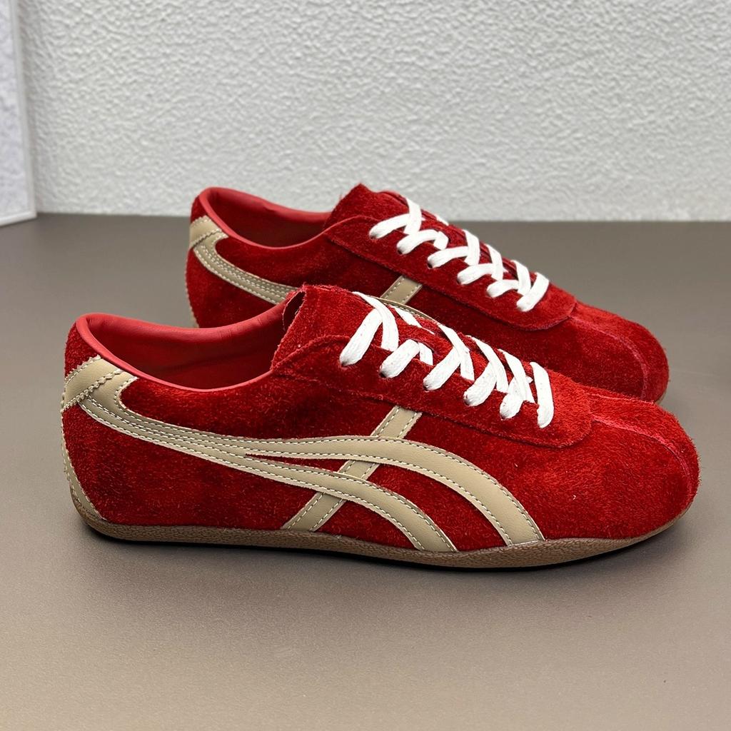 European Station Dexun Shoes Women's 2025 Autumn New Women's Shoes Leather Fashion Versatile Flat-bottomed Sports Casual Forrest Gump Shoes