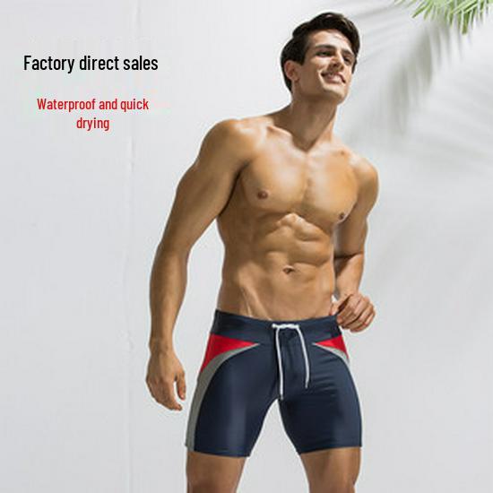 Pánské rychleschnoucí sexy plavky s nízkým pasem a přední kapsou, nadměrná velikost