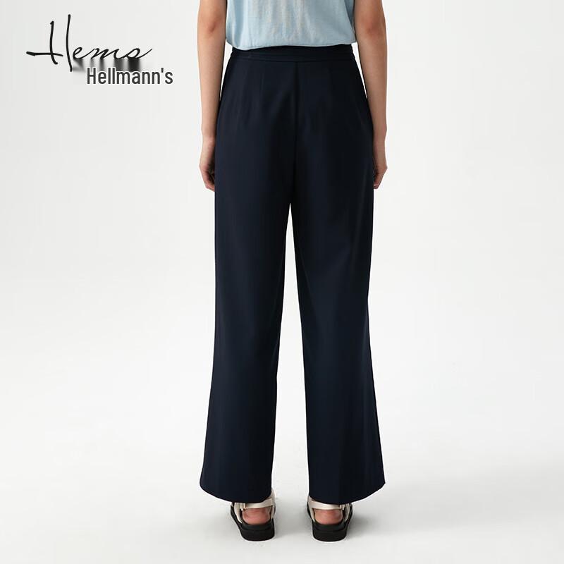 Helmans Women's Stylish Commute Woven Wide-Leg Trousers