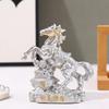Chinese Zodiacs Horse Statue Wealth Prophecys Statue Desktop Decoration Living Room Tea Table Sculpture Resin Craft Home Decor