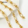18K Gold Plated Brass Big Thick Oval Chain For Necklace Bracelet Accessories,9*16.5mm Bulk Chain for DIY Jewelry Making Findings