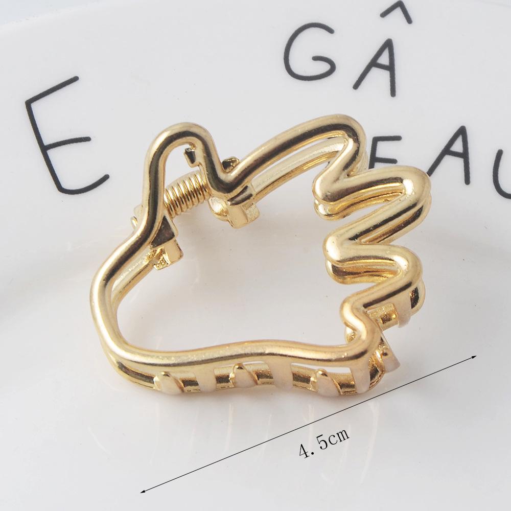 INS Minimalist Metal Claw Hairpin: Small & Medium Retro Hair Clip for European & American Styles, Korean Headwear