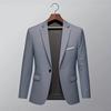 Blazer Masculino Slim Fit de Um Botão Jaqueta Casual para Negócios