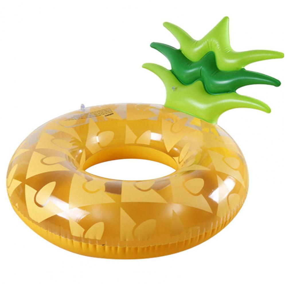 Pineapple Fruit Style Swimming Ring Scratch-resistant Strong Buoyancy Pool Inflatable Float Swimming Circle Water Entertainment