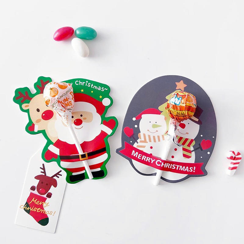 Multiple Styles To Choose From Holiday Friendly Cartoon Lollipop Decoration Paper Card
