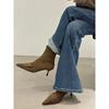 Pointed Short Boots Women's 2025 Autumn and Winter New Women's Boots Thin Heel Boots High Heels Short Boots Thin Boots Martin Boots