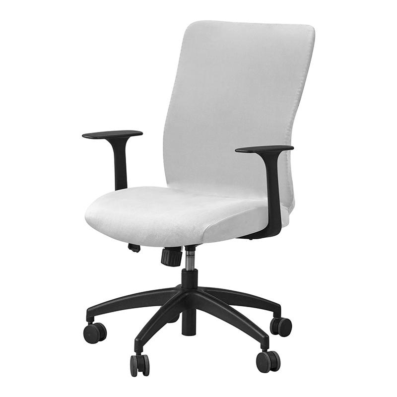 1pc Velvet Computer Office Chair Cover Solid Color Stretch Armchair Slipcover Anti-dirty Rotating Gaming Desk Seat Chair Covers