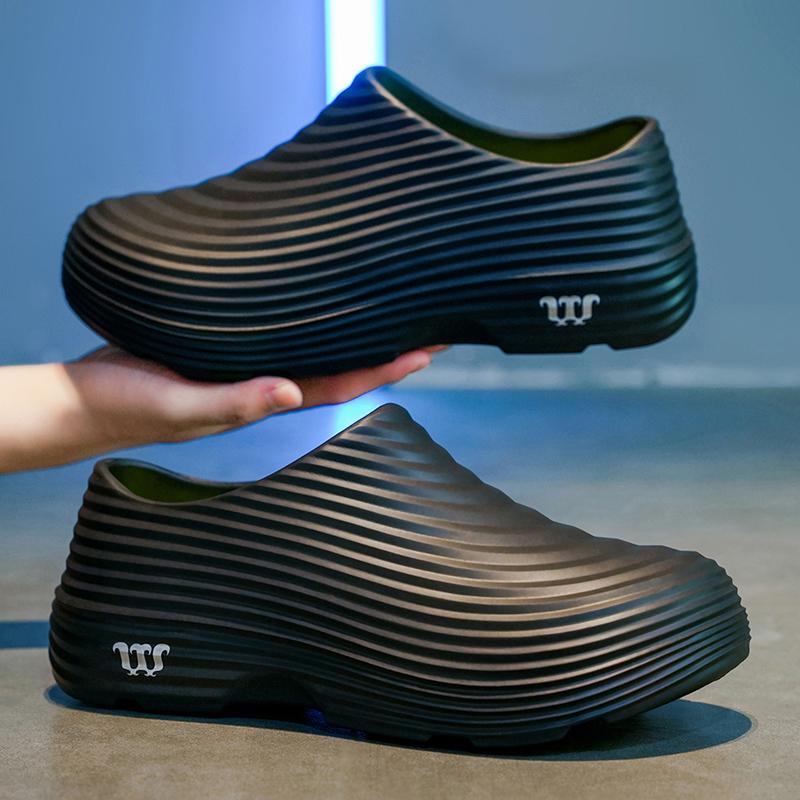 Fashion Men Casual Shoes EVA WaterProof Non-Slip Chef Shoes Outdoor Water Shoes Garden Sandals Slip on Comfort Nurse Doctor Shoe