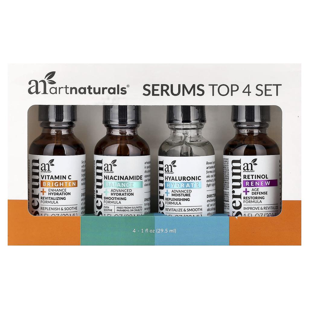 artnaturals, Serum Top 4 Set, 4-pack, 29.5ml (1 fl oz) each