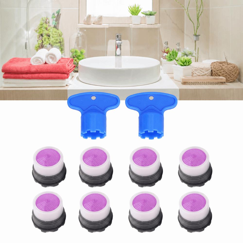 8PCS Plastic Flow Restrictor M16.5mm Tap Water Nozzle Practical Sink Faucet Aerator Kitchen
