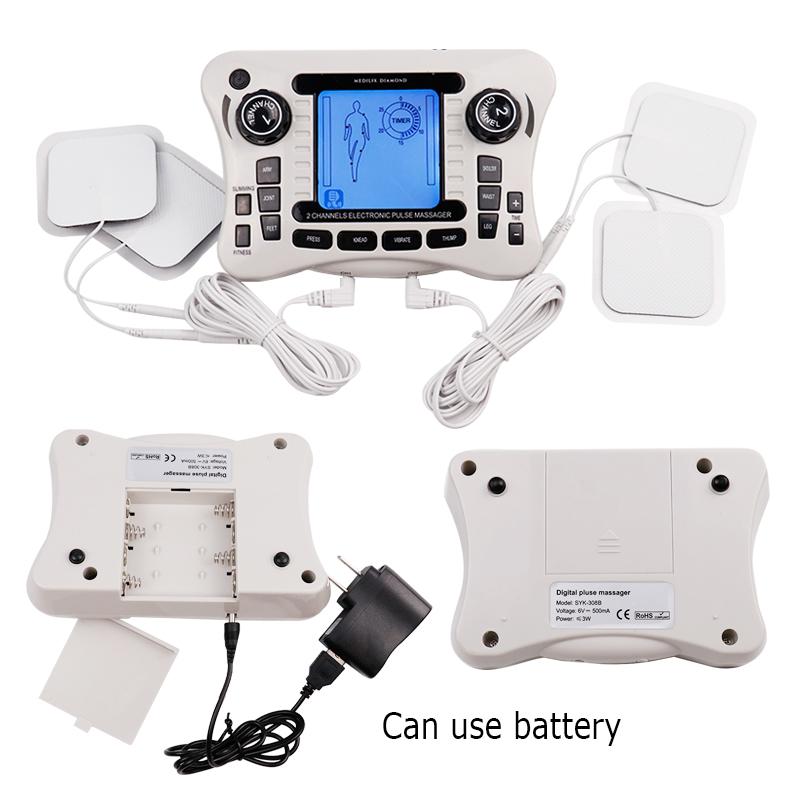 Durable And Safe Electronic Pulse Massager Tens Ems Machine Massager Electrical Nerve Muscle Stimulator Acupuncture Fat Burner Pain Relief