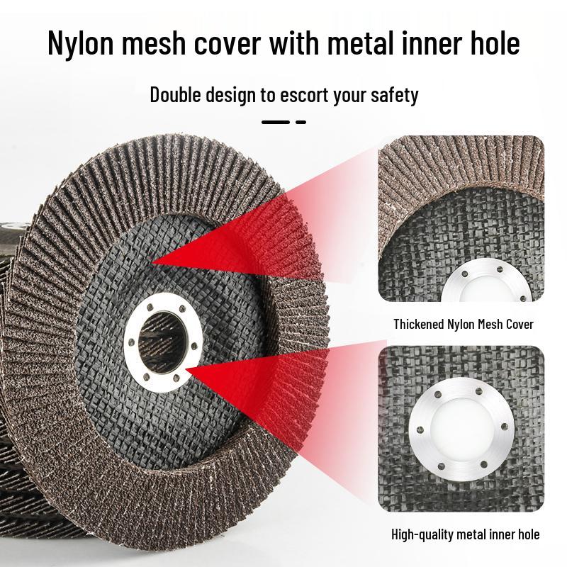 Flap Disc Grinding Wheel for Angle Grinder - 125/150/180mm, Metal & Stainless Steel Sandpaper
