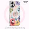 Kelyman Cute Cartoon Magnetic Ring Stand Case for iPhone 17