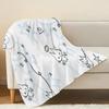 Lightweight Flannel Throw Blanket - Cute Cat Print, Soft & Cozy, Perfect for Home Napping, Room Decor, Christmas & Halloween