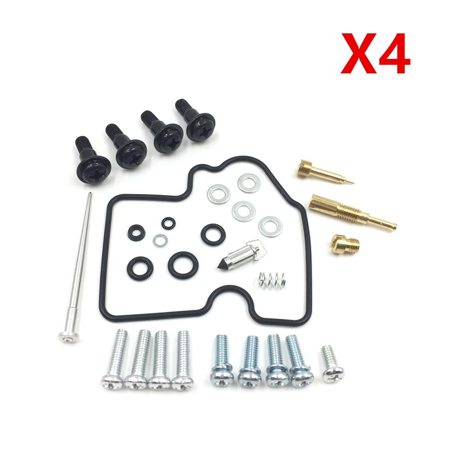 4Set Carburetor Repair Kit Carb Rebuild For 2000-2001 Kawasaki Ninja ZX9R ZX900F