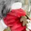 Christmas Teddy Bear Formal Wear for Dogs & Cats - Thickened Autumn/Winter Two-Legged Pet Clothing