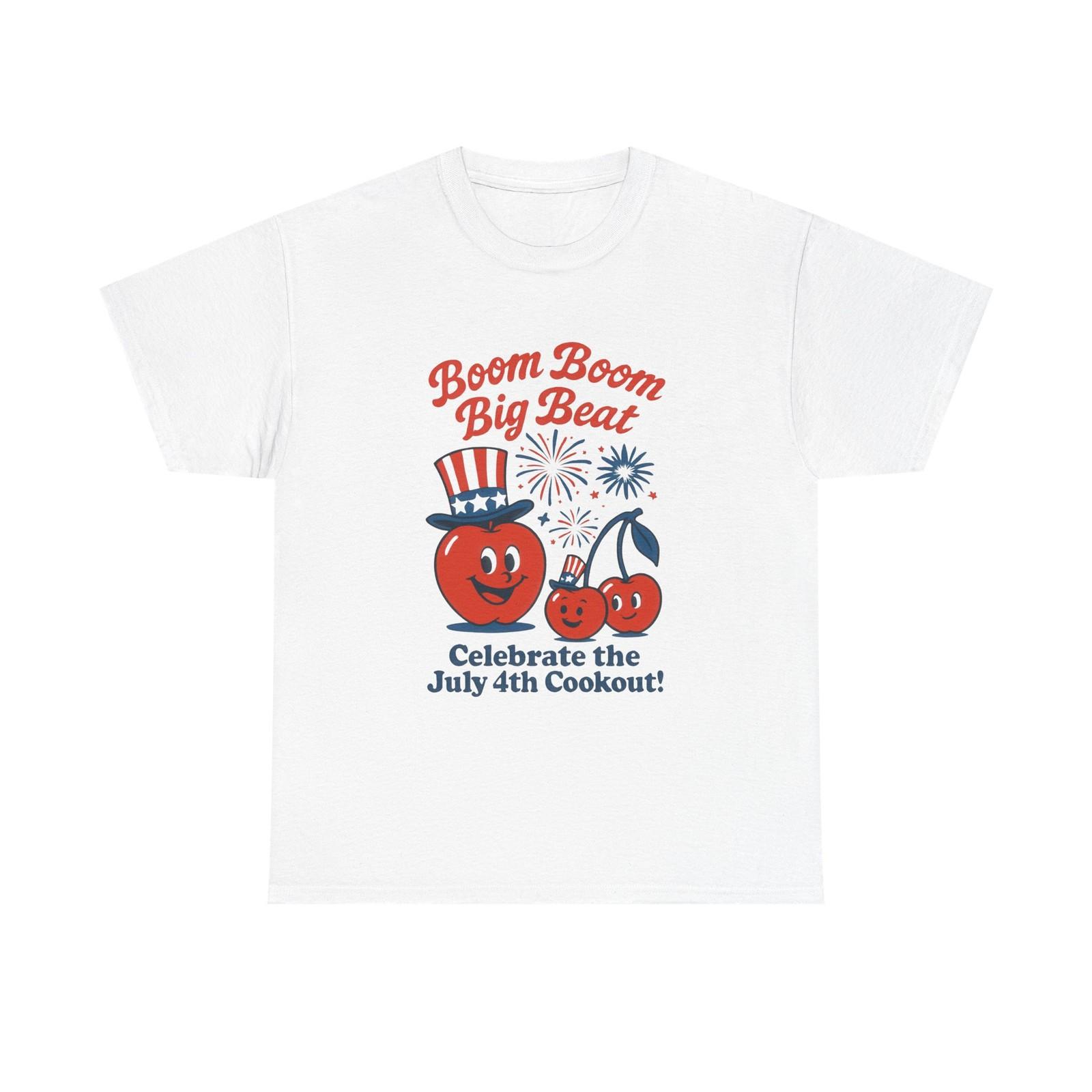 Patriotic Cookout Tee 4th of July Celebration Shirt Family BBQ Festive Fireworks XL