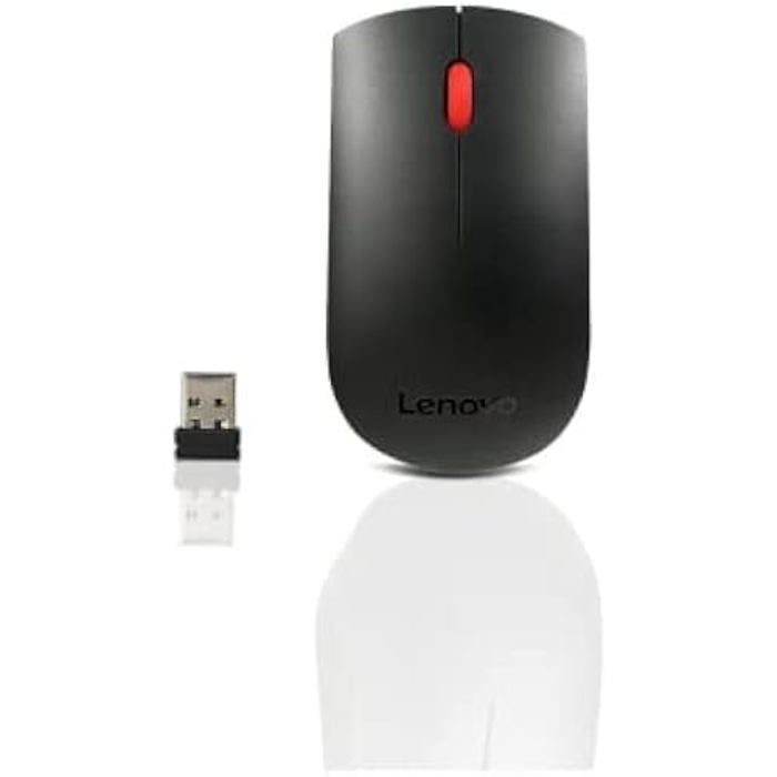 Souris sans fil - LENOVO - ESENTIAL - Noir - Ambidextre - 1200 DPI - Compacte