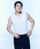 [Cooltandard] Mesh Free-Cut V-Neck Sleeveless Undershirt [White]