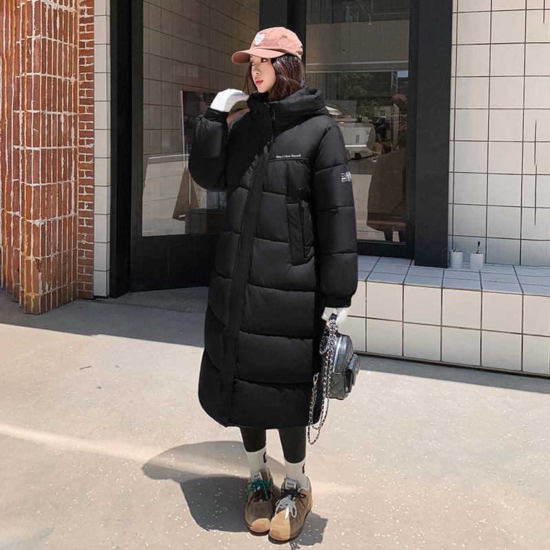 Winter new down cotton-padded clothes women's long over-the-knee to Korean version of cotton-padded jackets thickened warm loose coats