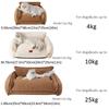 Berber Fleece Dog Bed Fully Detachable Washable Pet Cat Dog Sofa Beds Thickened Soft PP Cotton Filling Pet Dogs Accessories