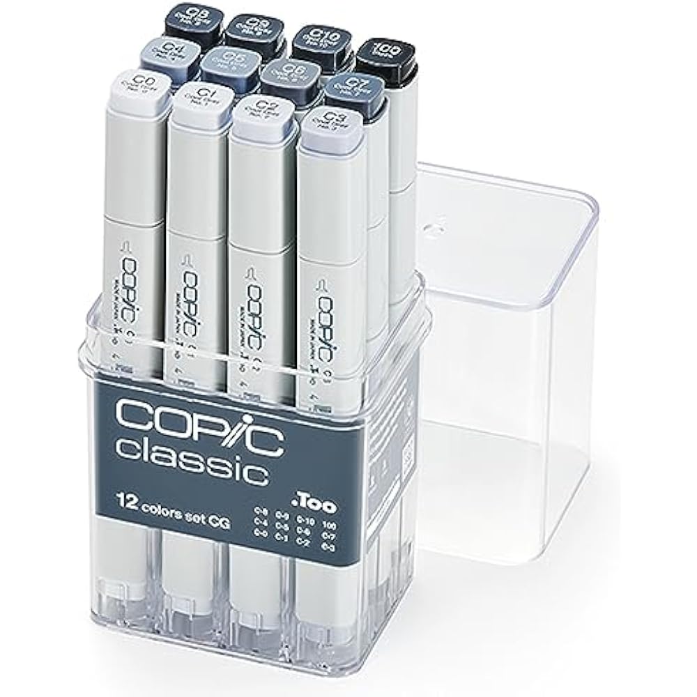 CopicToo Copic Classic 12 color set CG