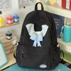 Schoolbag Female Small Fresh Bow Mori Versatile Primary School Student Burden Reduction College Student Large Capacity Backpack