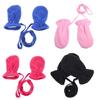 Polar Fleece Gloves Full Finger Plush Mittens for Toddlers Winter Warm Glove