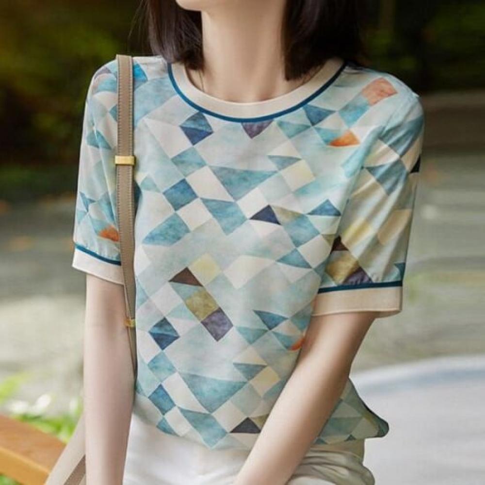 Navava Women CrysTal Touch Cool ShorT Sleeve T shirT nT2681
