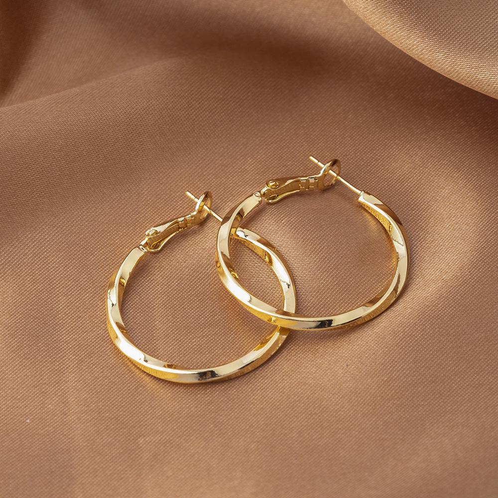 2025 Women's Möbius Hoop Earrings: Light Luxury & Nordic Retro Style