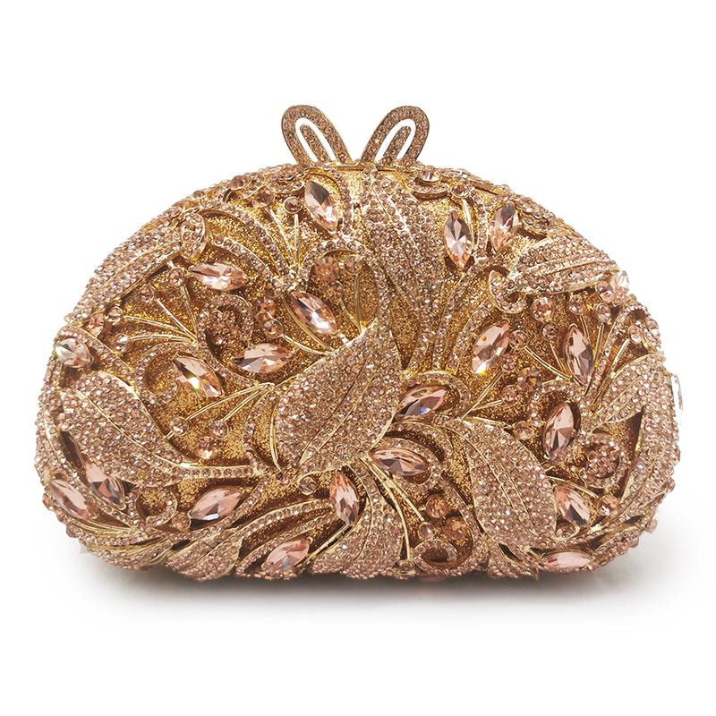 Kristall Abendtasche für Damen Strass-Hochzeitshandtaschen WHTUOHENGLady Diamanttasche Abschlussball-Geldbörse 17 Farben Gelb/Blau/Rot Taschen