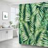 Tropical Plants Green Leaf 3D Printing Shower Curtain Polyester Waterproof Bathroom Curtain Home Decoration Curtain With Hook
