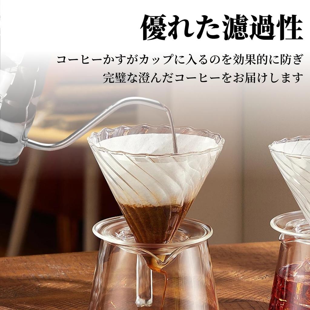 RuiChy Coffee Set of Pure Linen Cone Paper Washable and Easy To for and Cafe Use Filters, 3, Filters, Reusable, Clean, Home, Office,