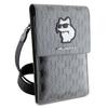 Karl Lagerfeld Torebka Klwbsakhpcg Srebrny/Silver Saffiano Monogram Choupette
