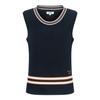 Martine Golf Y Neck Knit Vest_Navy