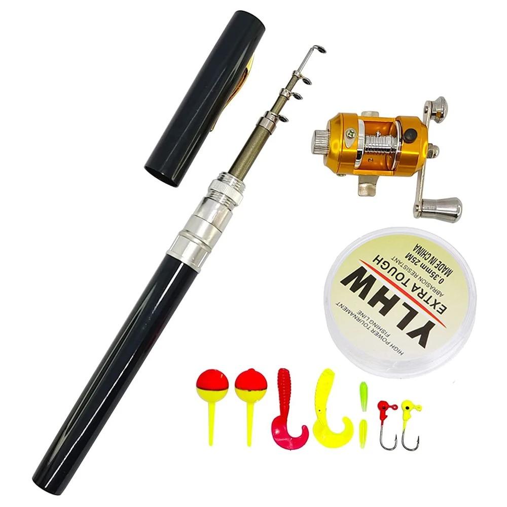 1m long ice fishing telescopic pole ONEEL Rod Fishing Super Hard Shot Fishing Rod Portable Metal Hand Rod Combination with Rotating Wheel Seat Portable, 5.4M : Sports & Outdoors facing transducer Telescopic Fishing Rod, Aluminum Alloy