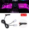 Car Neon Light Foot Light LED Interior Decoration Backlight Cigarette Lighter USB Atmosphere Lamp Auto Decorative Accessories