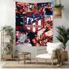 Atletico Madrid Benutzerdefinierte Wanddekoration mit Ihrem Namen Wandteppich Kunst Für Haustiermemorial Geburtstag Hochzeitsfeier Hintergrund Familien Geschenk
