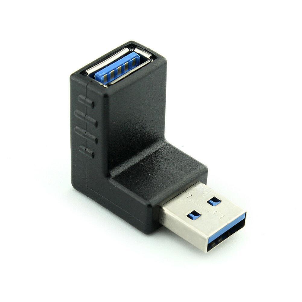 USB Adapter Left Bend Male To Female 3.0 Elbow Data 90 Female Male Cable A Degree To Computer H J5O8